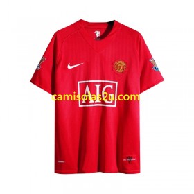 Camisolas de futebol Manchester United 2007 Retro Equipamento Principal Manga Comprida
